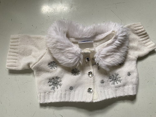 Build bear white knitted - white,