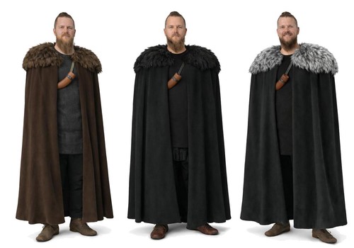 Adults length cloak faux - cloak,