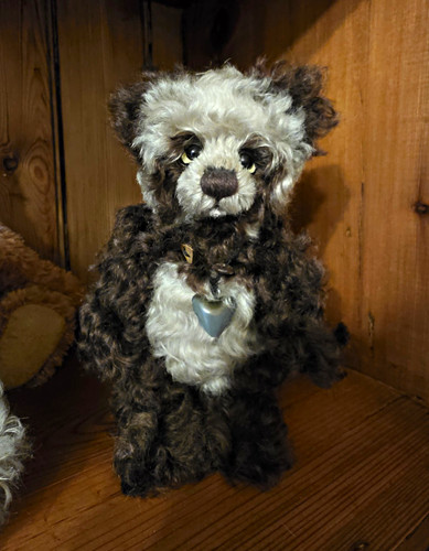 Panda plush bear brown white - plush, &