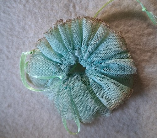 New doll bear - new, tulle