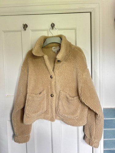 Pull bear fluffy jacket with - pull, &
