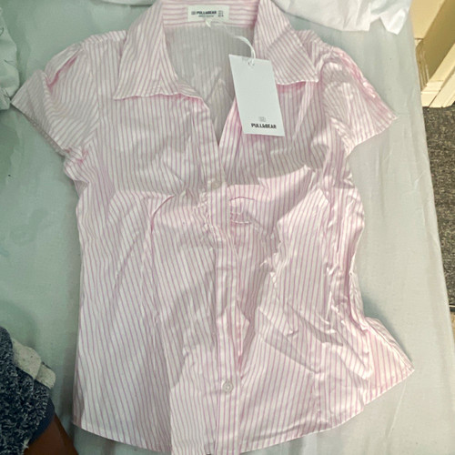 Pull bear women pink white - pull&bear, pink/white