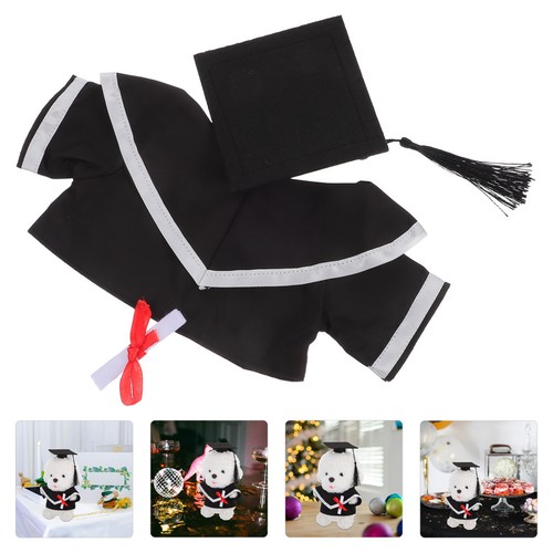 Stuffed bear doll graduation - stuffed,