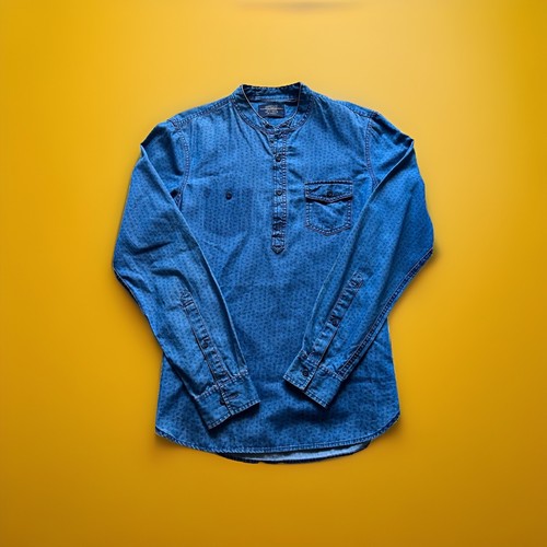 Pull bear men blue denim - men's,