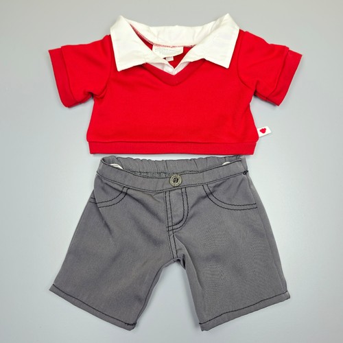 Build bear red collared - bear,