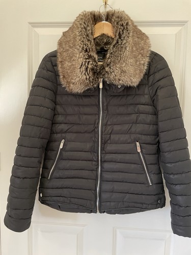 Pull bear black puffer - pull&bear,