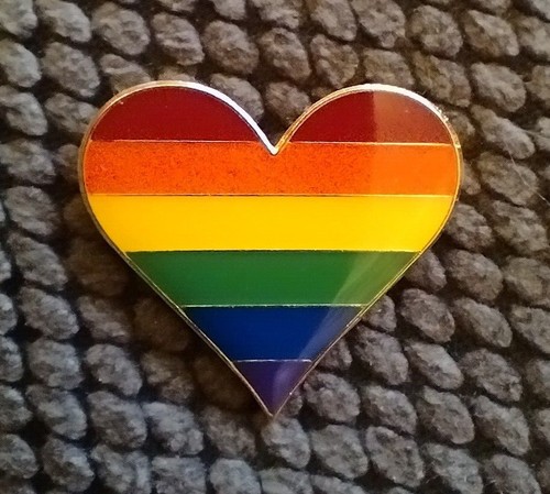 Gay pride lapel - gay,