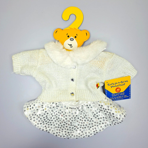 Build bear white fur - a,